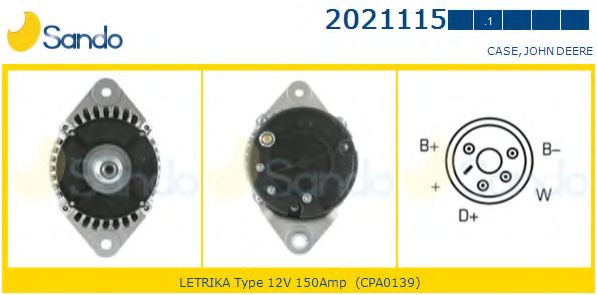 Генератор SANDO 2021115.1