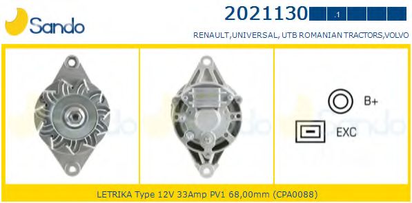 Генератор SANDO 2021130.1