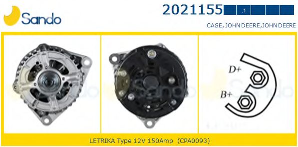 Генератор SANDO 2021155.1
