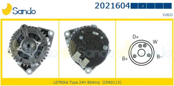 Генератор SANDO 2021604.1