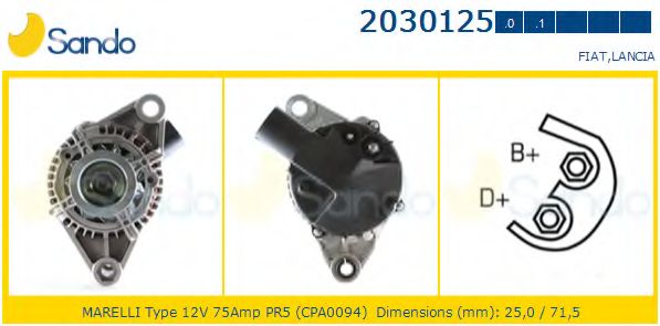 Генератор SANDO 2030125.0
