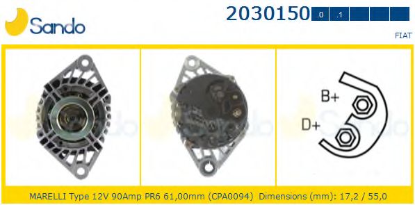 Генератор SANDO 2030150.0