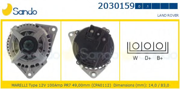 Генератор SANDO 2030159.0