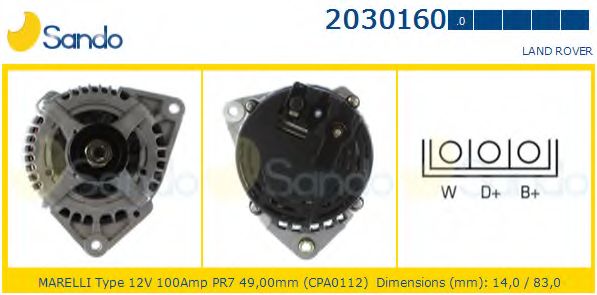 Генератор SANDO 2030160.0