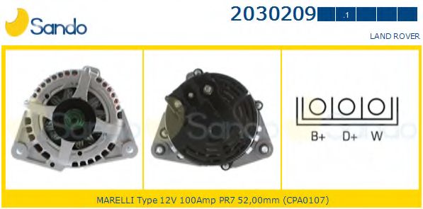 Генератор SANDO 2030209.1