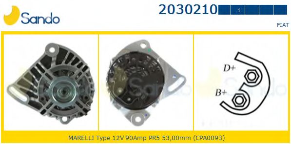 Генератор SANDO 2030210.1