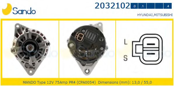 Генератор SANDO 2032102.1