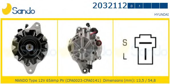 Генератор SANDO 2032112.0