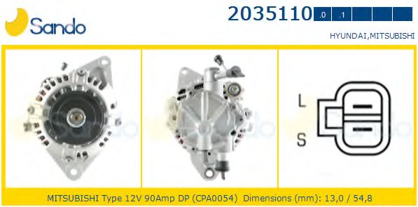Генератор SANDO 2035110.1