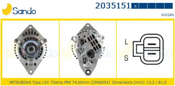 Генератор SANDO 2035151.0