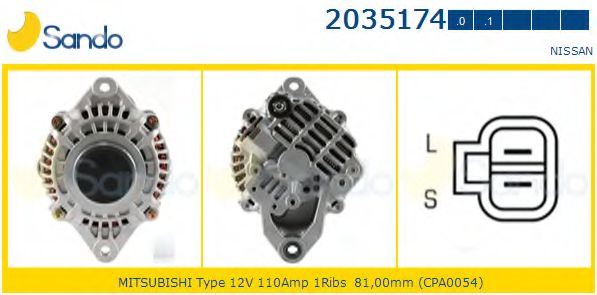 Генератор SANDO 2035174.0