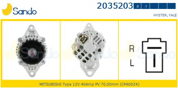 Генератор SANDO 2035203.1