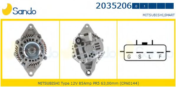 Генератор SANDO 2035206.1