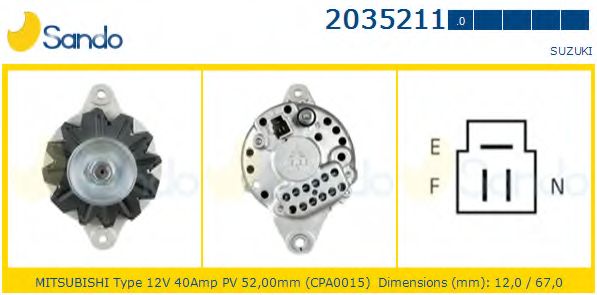 Генератор SANDO 2035211.0