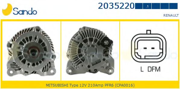 Генератор SANDO 2035220.1