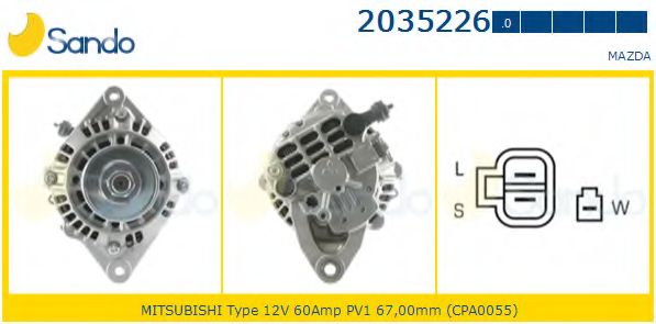 Генератор SANDO 2035226.0