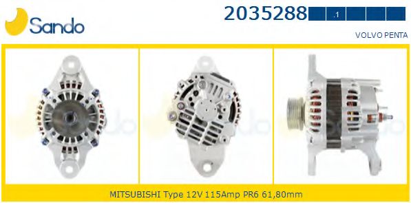 Генератор VOLVO-PENTA 3840181