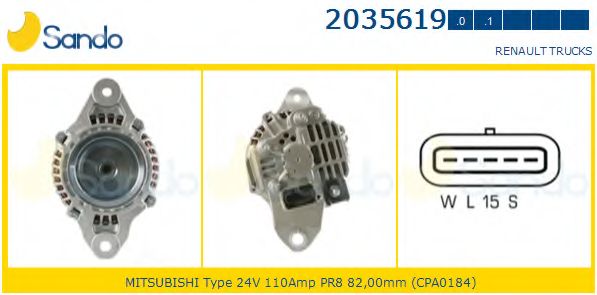 Генератор SANDO 2035619.1