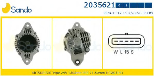 Генератор SANDO 2035621.1
