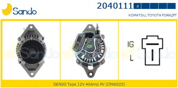 Генератор SANDO 2040111.0