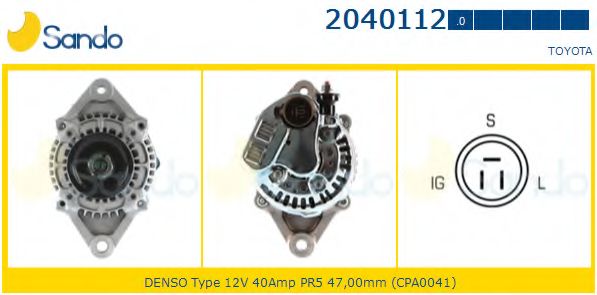 Генератор SANDO 2040112.0