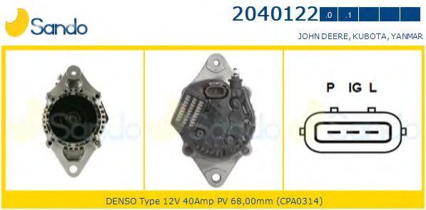 Генератор SANDO 2040122.0
