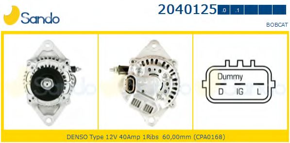Генератор SANDO 2040125.0