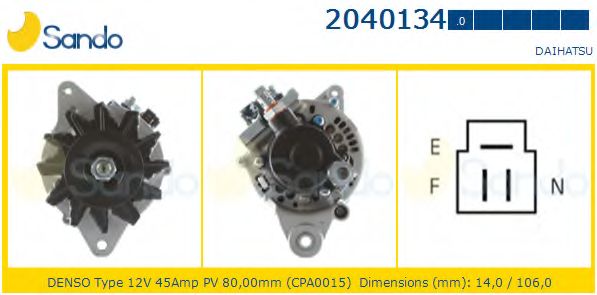 Генератор SANDO 2040134.0