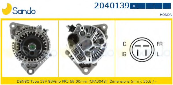 Генератор SANDO 2040139.0