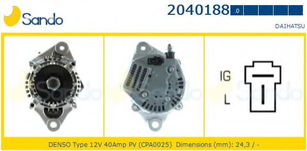 Генератор SANDO 2040188.0