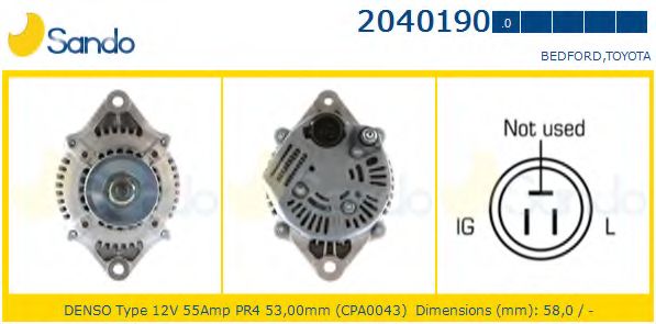 Генератор SANDO 2040190.0