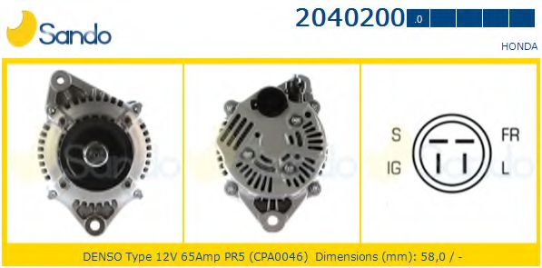 Генератор SANDO 2040200.0