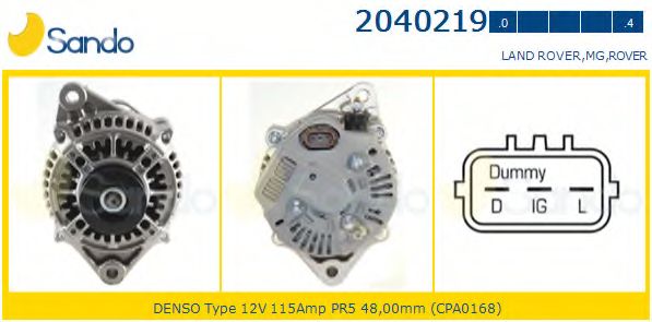 Генератор SANDO 2040219.0