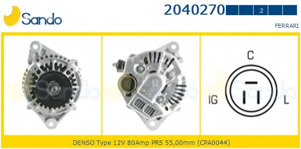 Генератор SANDO 2040270.2