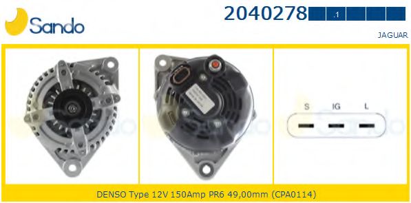 Генератор SANDO 2040278.1