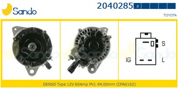 Генератор SANDO 2040285.0