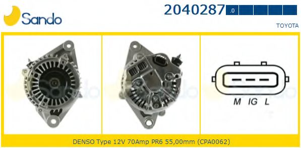 Генератор SANDO 2040287.0