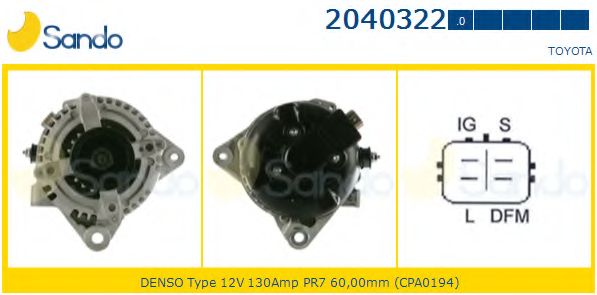 Генератор SANDO 2040322.0