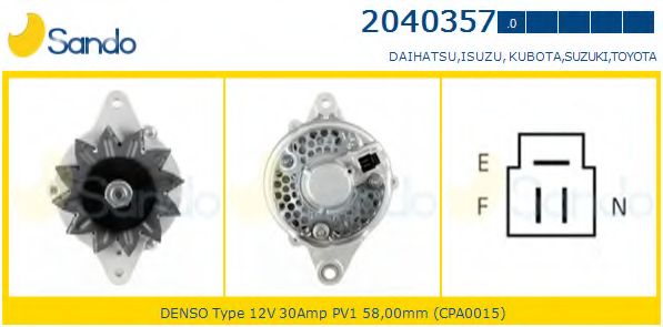 Генератор SANDO 2040357.0