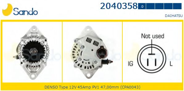 Генератор SANDO 2040358.0