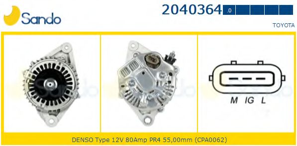 Генератор SANDO 2040364.0