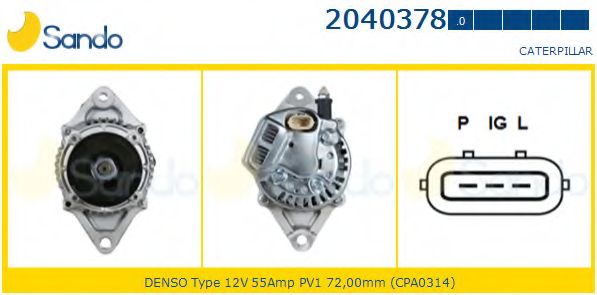 Генератор SANDO 2040378.0