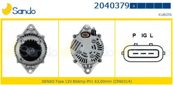 Генератор SANDO 2040379.0