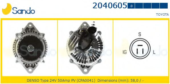 Генератор SANDO 2040605.0