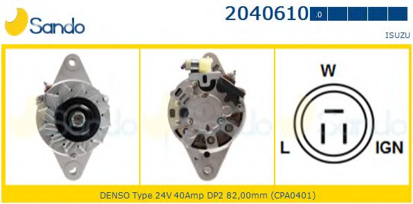 Генератор SANDO 2040610.0