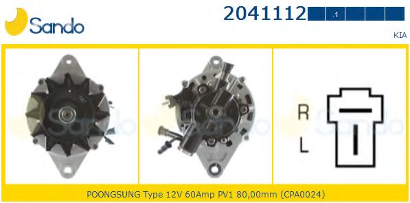 Генератор SANDO 2041112.1