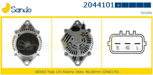 Генератор SANDO 2044101.0