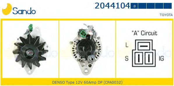 Генератор SANDO 2044104.0