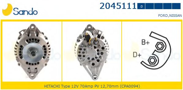 Генератор SANDO 2045111.0