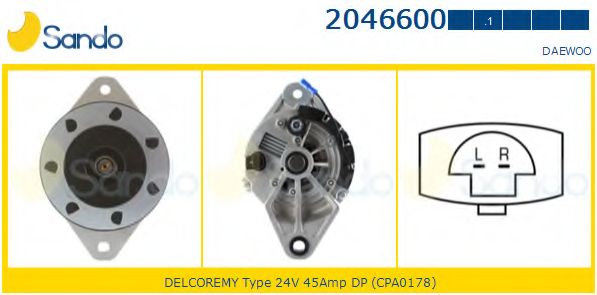 Генератор SANDO 2046600
